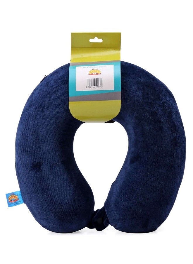 Ramson Midnight Blue Ultrasoft Memory Foam Neck Pillow for Travelling - Image 3